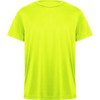 A bright yellow Daytona T-shirt with a classic crew neck design. The shirt features a logo on the front.