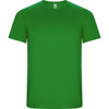A green Imola T-Shirt with a round neckline and short sleeves, featuring a logo.