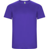 A purple Imola T-Shirt featuring a crew neckline and a simple design, with branding on the sleeve.