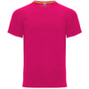 A bright pink Monaco T-Shirt with a round neckline and short sleeves, featuring a logo.