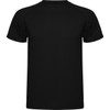 A black Montecarlo T-Shirt with short sleeves and a simple design. It features a logo on the front.