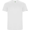A plain white Imola T-Shirt with a subtly branded logo on the sleeve.