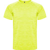 A bright yellow Austin T-Shirt with a lightweight, textured fabric and a simple design. It features a logo on the neckline.