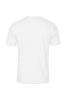 A white men's t-shirt featuring a plain back design and a logo.