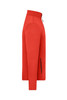 A men's sports structured fleece jacket in bright red, featuring a zippered front and side pockets.