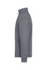 A grey fleece jacket with a high collar and zip pocket, featuring a sleek, minimalist design.