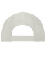 A grey 6 panel workwear cap featuring a strap back closure and a logo on the rear.