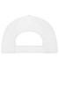 A white 6 panel workwear cap featuring an adjustable strap at the back and ventilation holes.