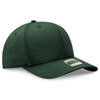 A green 5 panel cap with a curved peak and an integrated logo on the side.