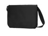 A black Economy LorryBag with a flat design and an adjustable strap. It features a simple, unembellished exterior.