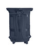 A navy blue laptop backpack featuring adjustable straps and a mesh back panel for comfort. Includes pockets for storage.