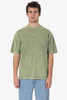 A short sleeve crew tee in a mineral wash green, featuring a relaxed fit and visible stitching details.