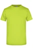 A bright lime green Round-T Heavy T-shirt with a classic crew neck design and short sleeves. Features a logo.