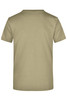 A light olive green t-shirt with a simple design, featuring a blank back and a logo.