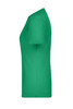 A green women's T-shirt displayed from the side, featuring a fitted silhouette and a simple design.