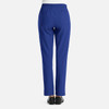 A pair of women's full elastic pull-on pants in royal blue with a smooth back and two pockets.
