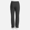 A pair of men's cargo pants in dark grey, featuring a comfortable elastic waist and multiple pockets on the back.