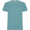 A light blue Stafford T-shirt with a classic crew neckline and short sleeves. It features a logo on the tag.