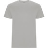 A grey Stafford T-Shirt with short sleeves and a logo on the neckline.
