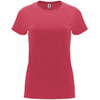 A pink Capri T-Shirt with a crew neck and short sleeves, featuring a logo.