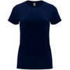 A navy blue Capri T-Shirt with a classic fit and short sleeves, featuring a logo.