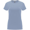 A light blue Capri T-Shirt with a classic crew neck and short sleeves, featuring a logo.