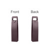A wine bottle bag in deep brown with stitching details and a handle for easy carrying. Features front and back views.