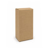 A plain brown cardboard box without any markings or logos, presented in an upright position.