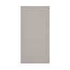 A grey towel featuring a logo, suitable for sports and fitness activities.