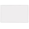 A rectangular fridge magnet in a plain white design, measuring 50mm x 70mm, with a glossy finish.