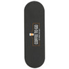 A black smartphone strap with an orange logo and text, designed for holding phones securely.