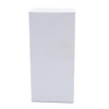 A drink bottle packaging in plain white cardboard box, featuring a minimalist design without any visible branding.