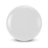 Aero Flyer - Small in white, featuring a smooth surface with circular groove detailing and a central disc shape.