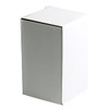 A white cardboard box, rectangular in shape, featuring a simple, unbranded design.