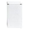 A plain white box with a rectangular shape, featuring a top flap closure. No logos or branding visible.