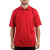 A red Micro Pique Polo shirt featuring a collar and short sleeves, with a subtle logo.