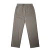 Faded cuffless track pants in a light grey colour, featuring an elastic waistband and two side pockets.