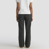 Cuffed track pants in faded grey, featuring a pocket on the back and a relaxed fit. Suitable for casual wear.