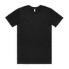 A black Basic Tee t-shirt with short sleeves and a logo at the neckline.