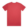 A red Basic Tee t-shirt displayed flat, showing the back view. The shirt features a logo.