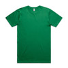 A green Block Tubular Tee, short-sleeved, featuring a simple design and a logo on the tag.
