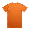 An orange Block Tubular Tee t-shirt displayed flat, featuring short sleeves and a round neckline.