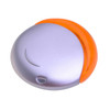 A grey and orange Aruna Flash Drive with a sleek, rounded design and a branded logo.