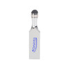 A silver touch pen USB flash drive with a rounded tip, featuring a branding logo.