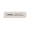 A rectangular, light grey eco-friendly token with a logo and text celebrating automotive wafer shipments.