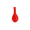 A red 30cm balloon with a rounded bottom and narrow neck, featuring a logo on the surface.