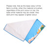 A microfibre beach towel in blue and white, featuring a colourful design, with a logo visible on one side.