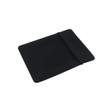 A black tablet PC bag featuring a simple design with an elastic closure and no visible branding.