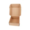 An open brown cardboard box with flaps, featuring a simple design and a spacious interior.