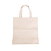 A natural-coloured 340gsm cotton tote bag with sturdy handles and a simple design. It features a logo on one side.